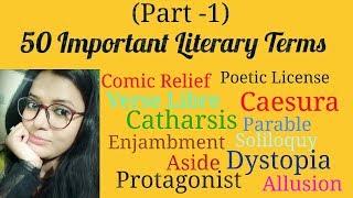 Most Important Literary Terms Part1 [upl. by Eisus]