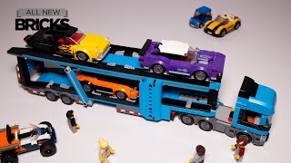 Lego City 60408 Car Transporter Truck with Sports Cars [upl. by Judd]