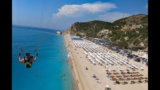 Paragliding  Greece  Lefkada  Kathisma beach  June 2019 [upl. by Anah]