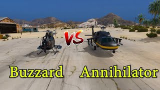 GTA V  Buzzard Attack Chopper vs Annihilator [upl. by Leno637]