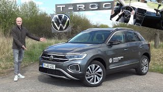 Der neue VW TRoc im Test  Was kann das Facelift besser Review Kaufberatung  Style 15 TSI ACT [upl. by Adriel463]