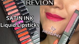 REVLON COLORSTAY SATIN INK LIQUID LIPSTICKS  Review and Wear Test [upl. by Phylys]