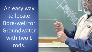 An easy way to locate Borewell for Groundwater with two L rods [upl. by Nahsor]