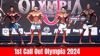 1st Call Out Mens Olympia 2024 Live amp Top 6 Ali Bilal VS Rayan Terry VS Erin Banks [upl. by Sarazen]