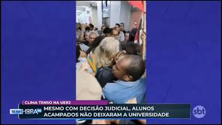 ENTREVISTA AO VIVO SBT RIO  UERJ ocupação [upl. by Tade678]