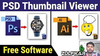 PSD thumbnail viewer  Show your Computer any PSD Ai amp Photoshop thumbnail iCon using a Software [upl. by Merp]