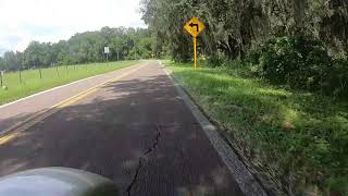 Motorcycle tour down Gobbler Road in Citrus County Florida to Floral City [upl. by Ano754]