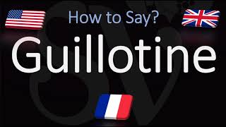 How to Pronounce Guillotine CORRECTLY English amp French Pronunciation [upl. by Ciryl742]