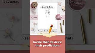 Printable Bridal Shower Game Guess the Dress Drawing Challenge 💍 [upl. by Elias134]