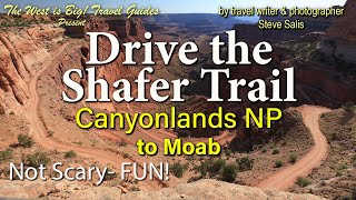 Drive the Shafer Trail from Canyonlands NP to Moab Utah drop 1900 feet to the Colorado River [upl. by Ariak]