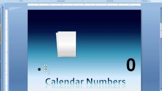 Create a flipping calendarnumber element in PowerPoint [upl. by Hanala51]