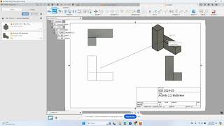 Fusion Creating a Multiview Drawing [upl. by Sylas]