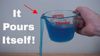 A Liquid That Pours Itself The SelfSiphoning Fluid Polyethylene Glycol [upl. by Eremehc]