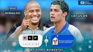 THE PHENOMENAL AND UNIQUE MEETING OF CR7 AND R9 THAT SHOWED EVERYONE THE BEST RONALDO OF ALL TIME [upl. by Cerallua]