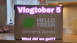 Vlogtober 5  Hello Fresh Unboxing  5 Dinners  Family of 5  Mum of 3 [upl. by Ardnuat]