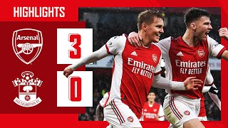 HIGHLIGHTS  Arsenal vs Southampton 30  Premier League  Lacazette Odegaard Gabriel [upl. by Thalia]