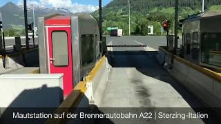 Mautstation auf der Brennerautobahn A22  Sterzing  Italien [upl. by Meenen350]