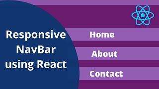 Responsive Navbar using React React BootStrap and React Router Dom [upl. by Ainitsirk]