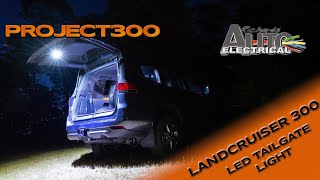 Landcruiser 300 LED tailgate light kit  Stepbystep install [upl. by Inoue]