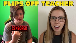 Kid Flips Off Teacher AGAIN In Zoom Trolls Online Class  Online School Trolling Zoom [upl. by Onileba772]