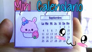 Ideas para organizarte Haz un mini calendario fácil  Easy mini calendar [upl. by Nozicka914]