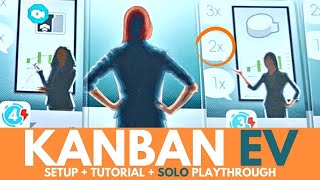 Kanban EV Board Game  Full Solo Playthrough  Part 2  Setup  How to Play  Solitare Tabletop Game [upl. by Aierb]