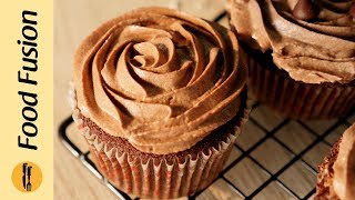 Chocolate Cupcakes Recipe By Food Fusion [upl. by Dougie575]