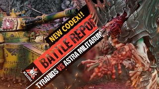 NEW CODEX Tyranids vs Astra Militarum  3000 POINTS Warhammer 40k Battle Report [upl. by Neela]