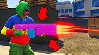 TESTING OUT THE UNHOLY HELLBRINGER  REVIEW  GTA V Online  ALIEN GUN [upl. by Ohara]