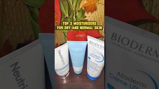 Top 3 Moisturisers for Dry and Normal skin moisturizer dotandkey bioderma neutriderm skincare [upl. by Waldon125]