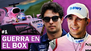 GUERRA EN EL BOX CHECO PÉREZ Vs ESTEBAN OCON  PARTE 1 [upl. by Akeyla]