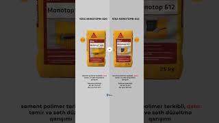 Sika MonoTop® 620 və 612 incə və qalın təmir materialı sika monotop izolyasiya suinşaat [upl. by Brant922]