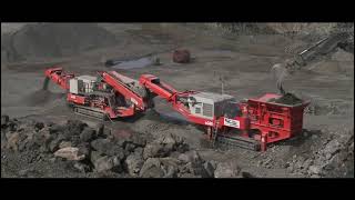 Sandvik Mobile crushers and screens quarry installation [upl. by Laehcym]