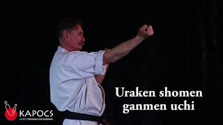 Karate Kyokushin  Uraken shomen ganmen uchi  Kapocs Sportprogram [upl. by Maccarone]