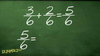 How to Add and Subtract Fractions in Algebra For Dummies [upl. by Leonteen]