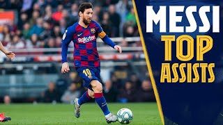 TOP ASSISTS Leo Messis best assists compilation [upl. by Ayikaz838]