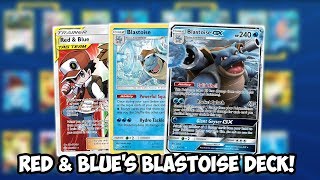 Red amp Blue’s Blastoise Deck Another Blastoise Deck lol OHKOing With Blastoise Cosmic Eclipse PTCGO [upl. by Madid869]