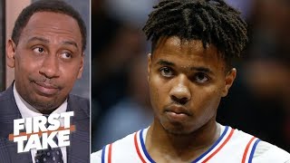 Markelle Fultz is on the verge of being the biggest NBA draft bust – Stephen A  First Take [upl. by Emeric16]