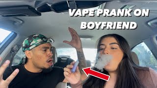 VAPE PRANK ON BOYFRIEND [upl. by Llerret]