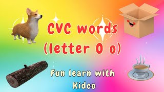 CVC Words Song part 4  letter O o song  short vowel Cvc Words For kids  ‎Kidcoverse [upl. by Aliuqet]