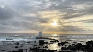 Waves splashing on the rocks at Terrigal just after sunrise [upl. by Anitnuahs]