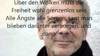 Über den Wolken von Reinhard Mey  Lyrics [upl. by Raymund]