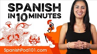 Learn Spanish in 10 Minutes  ALL the Basics You Need [upl. by Ecidnarb370]