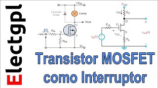 Transistor MOSFET como interruptor  Corte y Saturación [upl. by Aldo820]