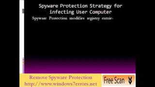 Remove Spyware Protection Follow video tutorial to remove it [upl. by Denna]