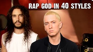 Eminem  Rap God  Performed In 40 Styles  Ten Second Songs [upl. by Accebar891]