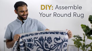 How To Assemble Your Round Rug  Ruggable [upl. by Riabuz]