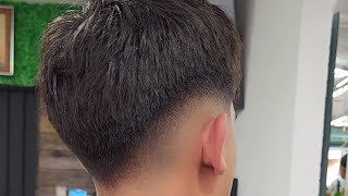 paso a paso para principiantes degradando en V corte de barbería Gutibarber89 [upl. by Farny686]