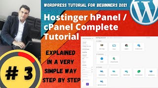 hostinger cPanel  hPanel complete tutorial for beginners 2021 [upl. by Analart768]