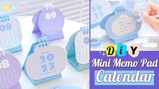 How to Make a Desk Memo Pad Calendar  DIY Mini Calendar [upl. by Chesney]